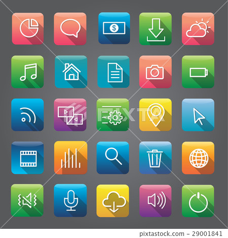 Icon Collection Vector Application Content 29001841