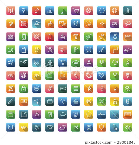 Icon Collection Vector Application Content 29001843