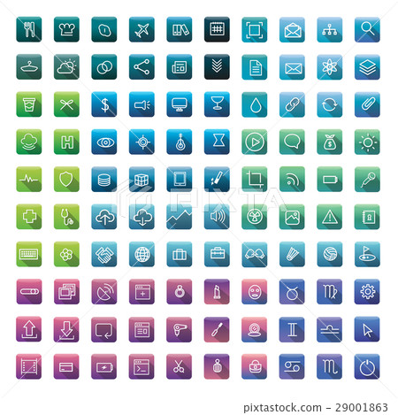 Icon Collection Vector Application Content 29001863