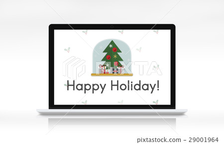 Christmas Tree Celebration Tinsel Concept 29001964