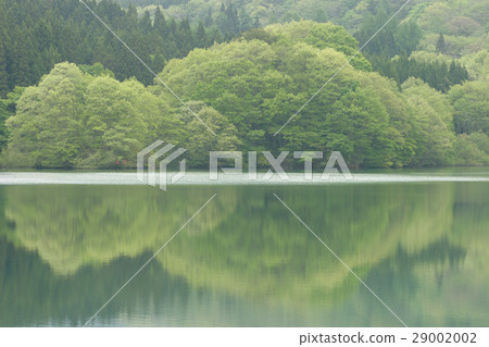 Spring arrives in the plateau lake 29002002