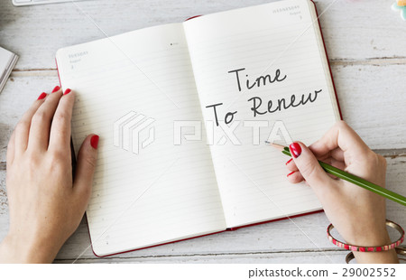 Time to Renew Try Again Restart Motivation Never Give Up Concept 29002552