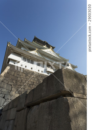 Osaka Castle castle tower and Ishigaki Osaka Castle castle tower and Ishigaki 29003030