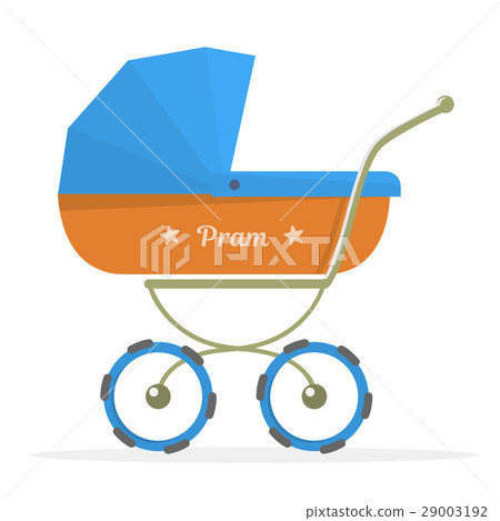 Baby stroller Isolated on white background Baby stroller Isolated on white background 29003192