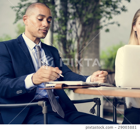 Businessmen Women Work Notebook Agenda 29003881