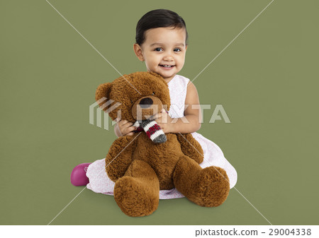 Little Girl Brown Teddy Concept 29004338