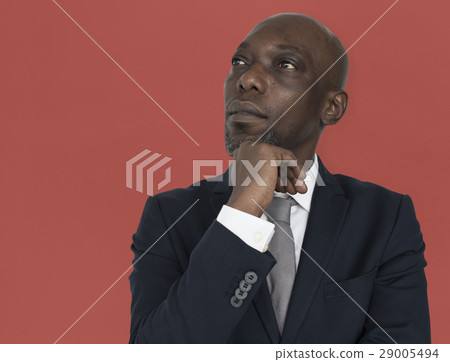 African Descent Man Thinking Concept 29005494