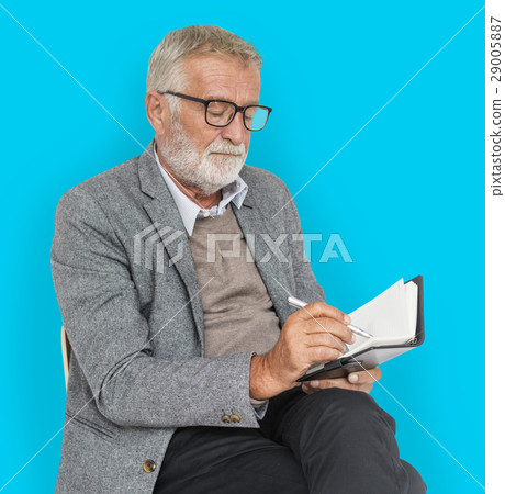 Businessman Writing Notebook Lecture Journal Concept Businessman Writing Notebook Lecture Journal Concept 29005887