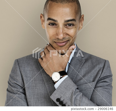 African Descent Business Man Smirk Concept African Descent Business Man Smirk Concept 29006146