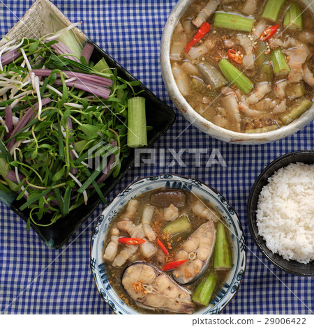 Vietnamese food for daily meal, mam kho Vietnamese food for daily meal, mam kho 29006422