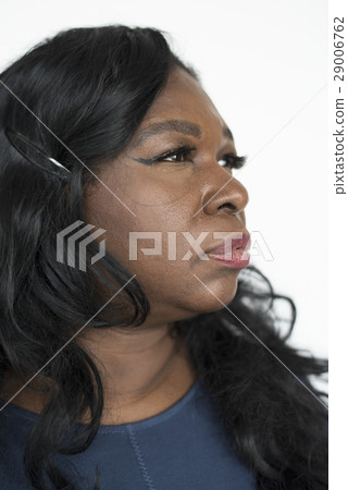 Studio People Shoot Portrait Isolated on White 29006762