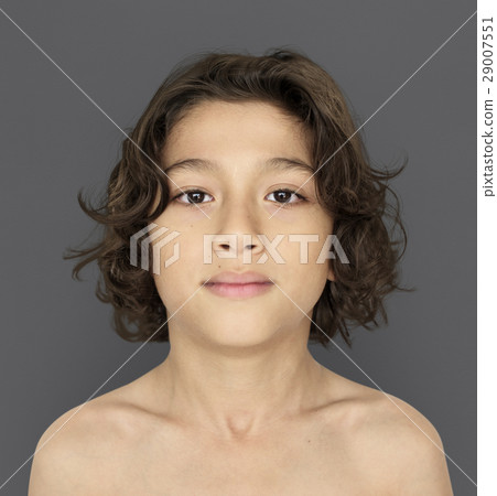 Little Boy Cute Bare Chest Portrait Little Boy Cute Bare Chest Portrait 29007551