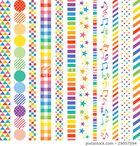 Rainbow Rainbow Ad vertical line - Stock Illustration [29007894] - PIXTA