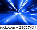 speed motion on night road 29007899