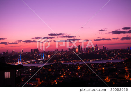 Istanbul Bosporus Bridge on sunset 29008936