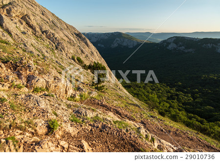 Mountains southern coast at dawn. View from the 29010736