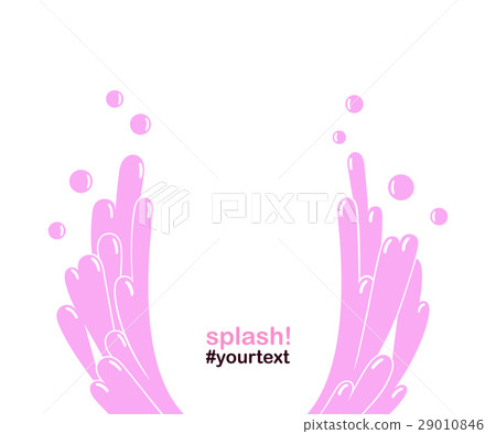 Water design element, vector juice splash 29010846