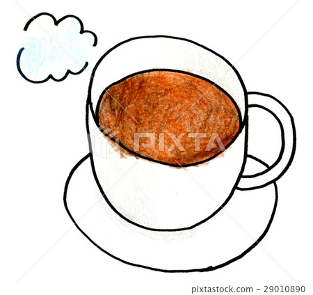 色的鉛筆例證咖啡 29010890