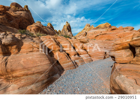 圖庫照片: sandstone slot canyon