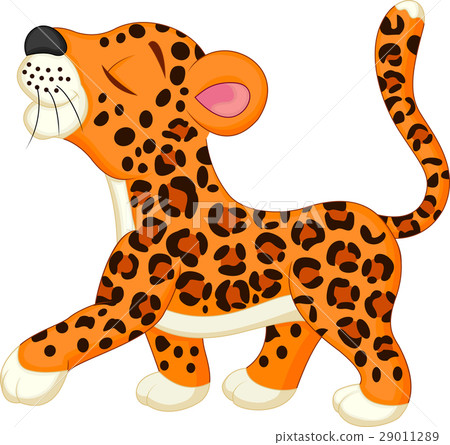 Baby leopard cartoon 29011289