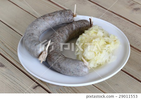 Sausage with sauerkraut 29011553