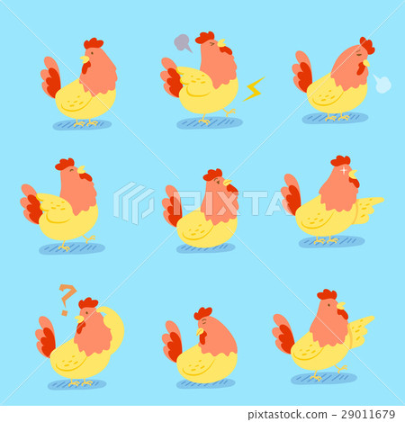 cute cartoon chicken 29011679