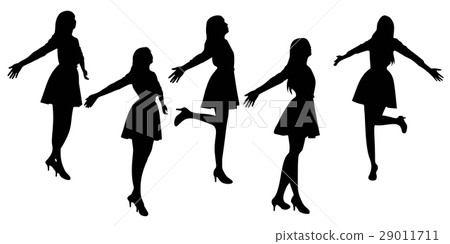 silhouette of woman 29011711