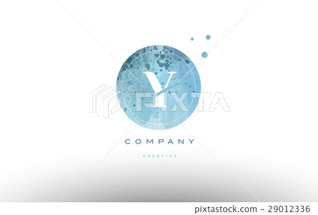 y watercolor grunge vintage alphabet letter logo - Stock Illustration ...