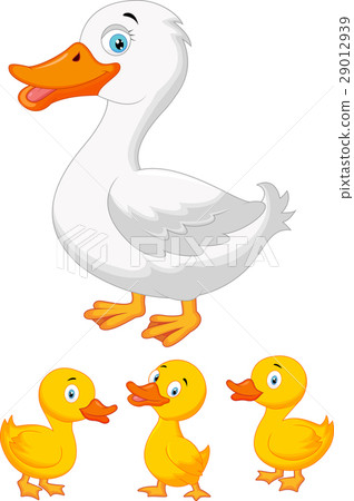 Duck family cartoon - Stock Illustration [29012939] - PIXTA