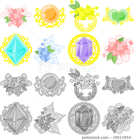 這是一個可愛時尚的配飾圖標。 29013954