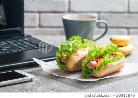 quick lunch of hotdog quick lunch of hotdog 29015679
