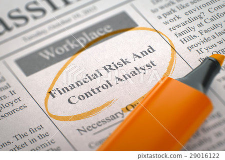 Now Hiring Financial Risk And Control Analyst. 3D. 29016122