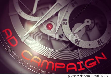 Ad Campaign on the Mechanical Watch Mechanism. 3D. 29016167