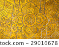 Golden Thai Traditional Art Flower (Lai Thai) 29016678
