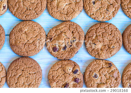 Finished cookies right out of the oven. 29018168