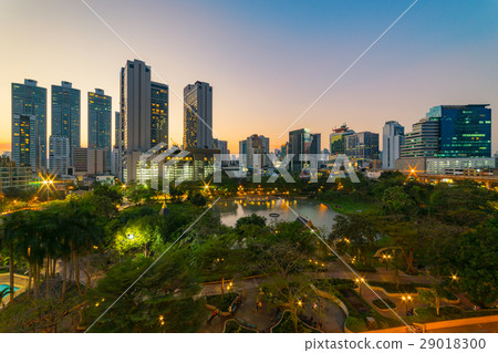 Sunset scence of Bangkok Panorama 29018300