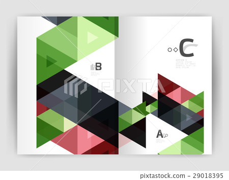Modern triangle print template Modern triangle print template 29018395