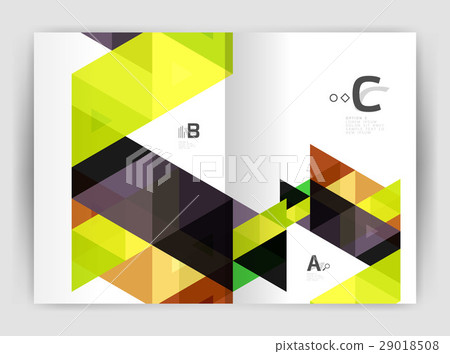 Modern business brochure or leaflet print cover Modern business brochure or leaflet print cover 29018508
