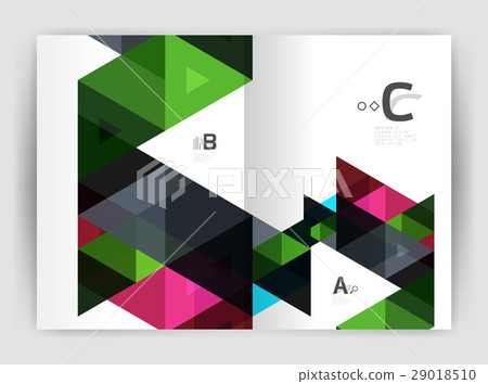 Modern triangle print template Modern triangle print template 29018510