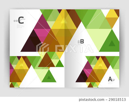 Modern business brochure or leaflet print cover Modern business brochure or leaflet print cover 29018513
