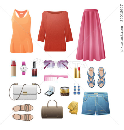 Women s Casual Important Outfits Set on White Women s Casual Important Outfits Set on White 29018607