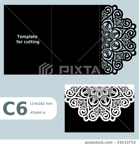 C6 paper openwork greeting card,wedding invitation 29019758