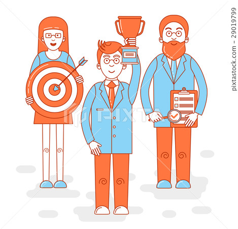 Leadership colorful illustration 29019799