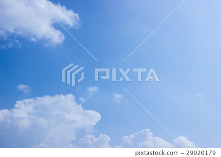 White fluffy clouds in the blue sky White fluffy clouds in the blue sky 29020179
