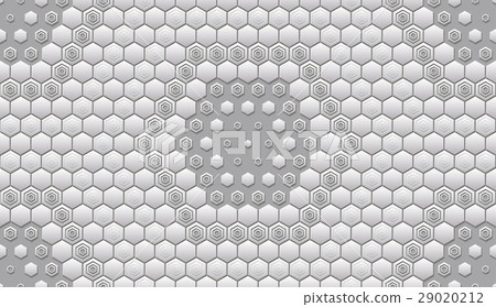 Seamless abstract tile background - hexagons. - Stock Illustration ...
