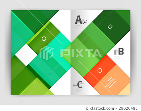 Colorful modern stripes business flyer 29020483