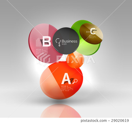 Glass circle infographics Glass circle infographics 29020619