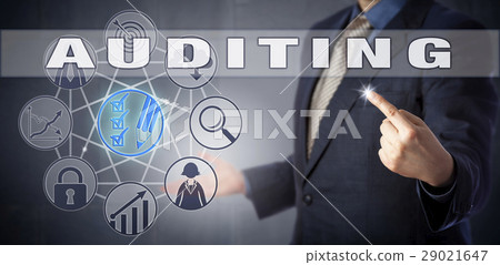Male Corporate Accountant Activating AUDITING 29021647
