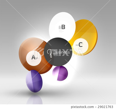 Circle modern business infographics design Circle modern business infographics design 29021763