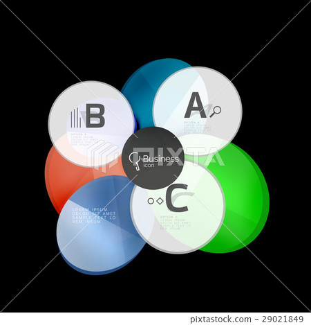 Glass color circles - infographic elements on Glass color circles - infographic elements on 29021849